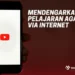 Mendengarkan Pelajaran Agama Via Internet