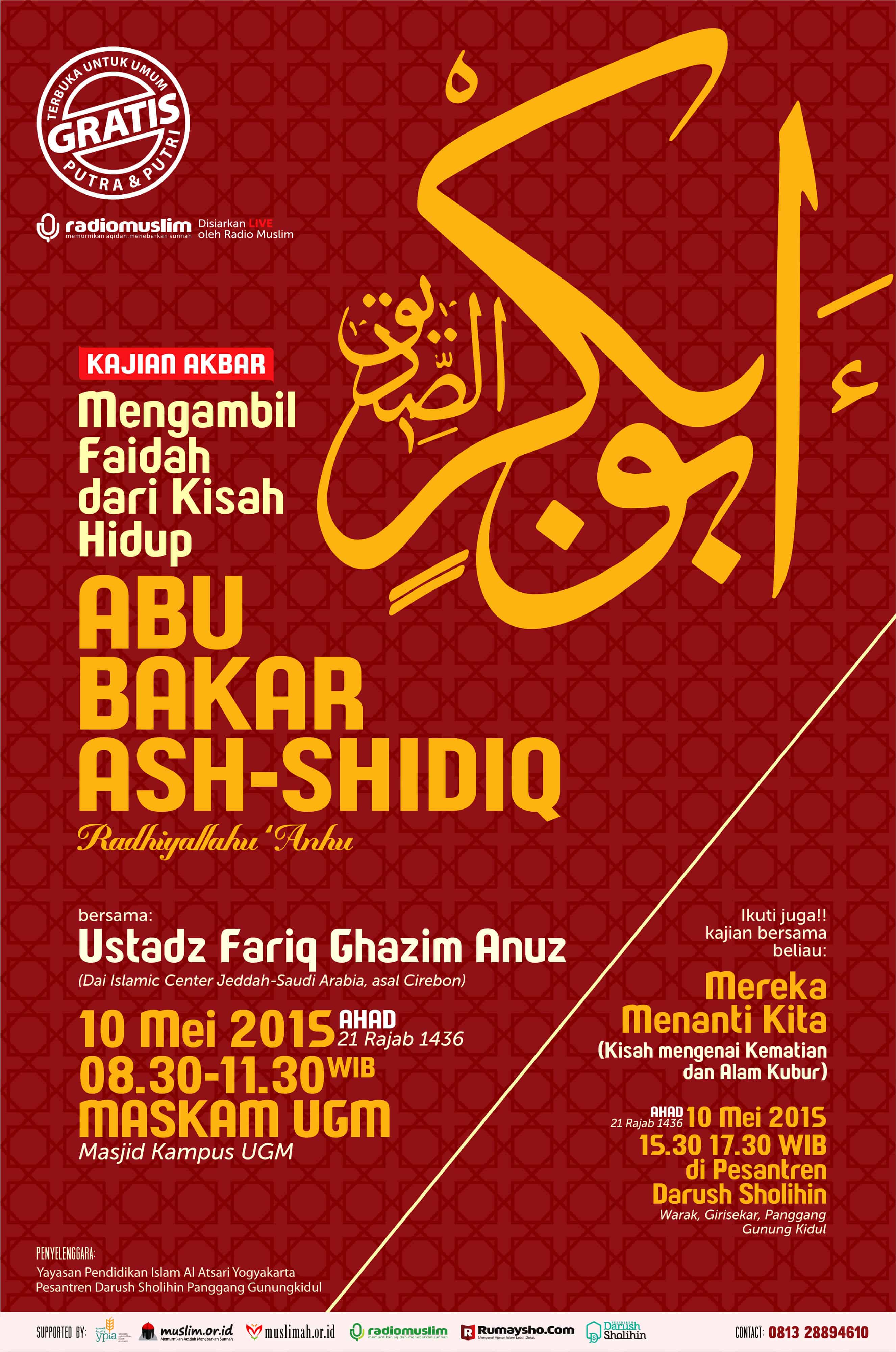 Tabligh Akbar Bersama Ustadz Fariq Ghazim Anuz (Yogyakarta 