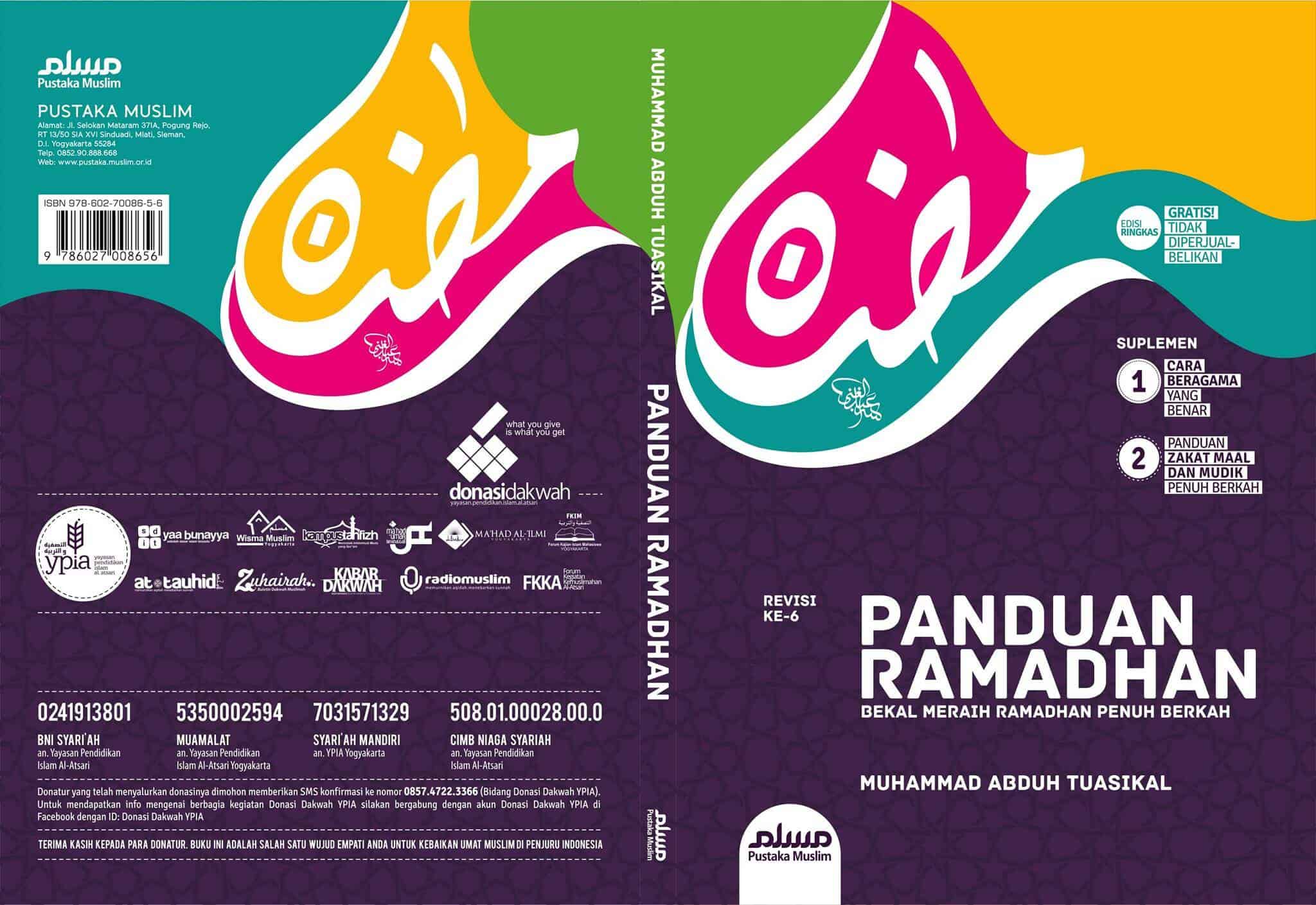 Buku Panduan Ramadhan Gratis Karya Muhammad Abduh Tuasikal