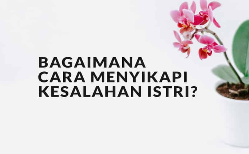 cara menyikapi Kesalahan Istri
