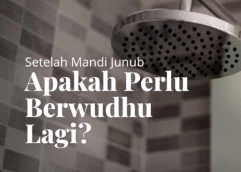 Wudhu setelah mandi